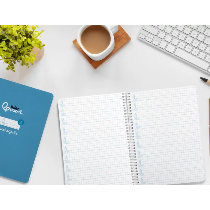 Liderpapel Cuaderno espiral A5 Pautaguía Tapa Dura 80 Hojas 90 gr Cuadro Pautado 5mm Color Azul 7 Liderpapel Cuaderno espiral A5 Pautaguía Tapa Dura 80 Hojas 90 gr Cuadro Pautado 5mm Color Azul 7