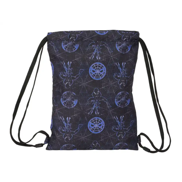 Bolsa Mochila con Cuerdas Spider-Man Attack Negro 26 x 34 x 1 cm 1