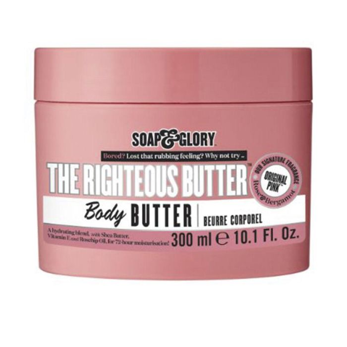 Soap & Glory THE RIGHTEOUS BUTTER Manteca Corporal Hidratante 300 ml Fragancia ORIGINAL PINK 0 Soap & Glory THE RIGHTEOUS BUTTER Manteca Corporal Hidratante 300 ml Fragancia ORIGINAL PINK 0