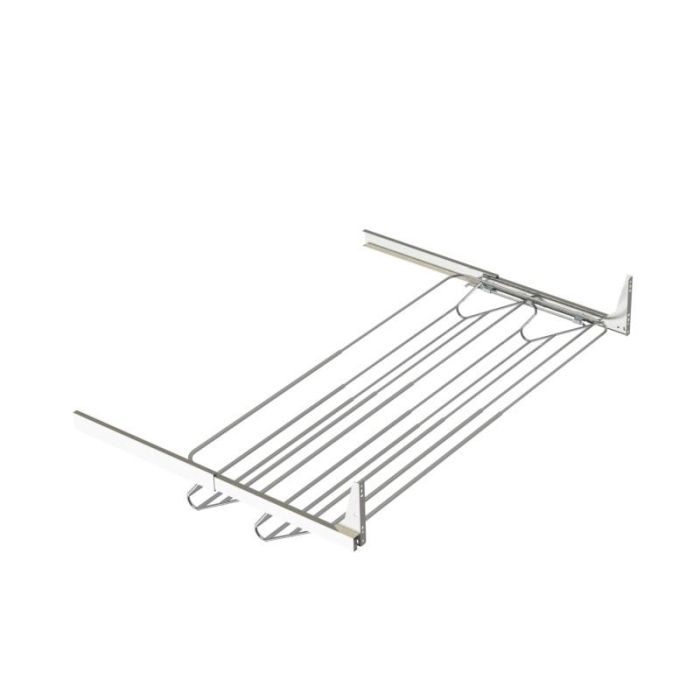 Herrajes Alk 9037.106 Zapatero Extraíble Extensible Óptima Guías Bolas Extracción Total | Ancho Ajustable 600-1000mm Cromado 2