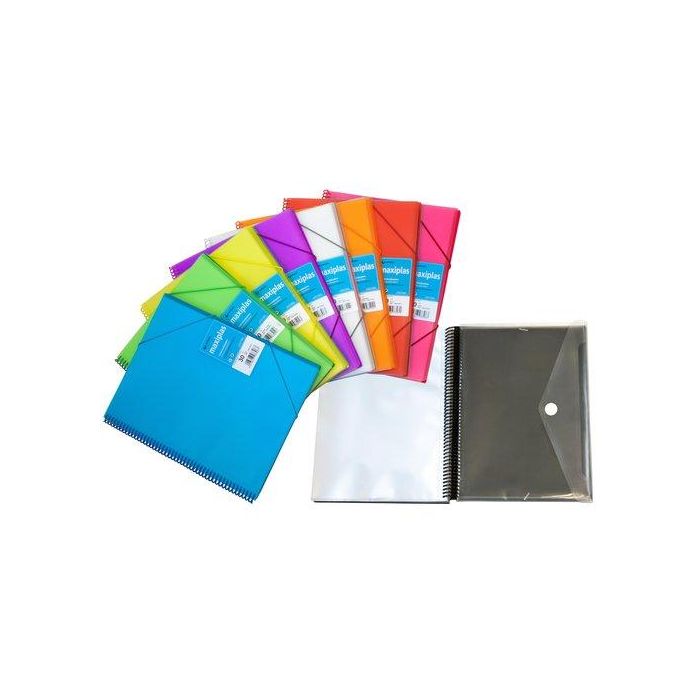 Carpeta Fundas (Tarifario) Grafoplas Espiral Pp Rigido Maxiplas A4 30 F. Negro (Set de 5) Carpeta Fundas (Tarifario) Grafoplas Espiral Pp Rigido Maxiplas A4 30 F. Negro (Set de 5)