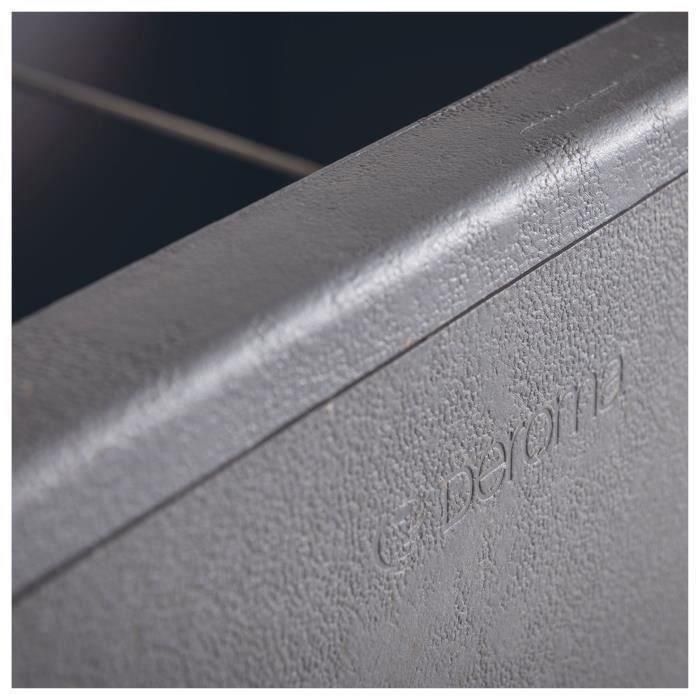 Deroma 9HP1ZSZ217 Jardinera Muret Cosmo con reserva de agua, ruedas, gris ceniza, 78 cm 5