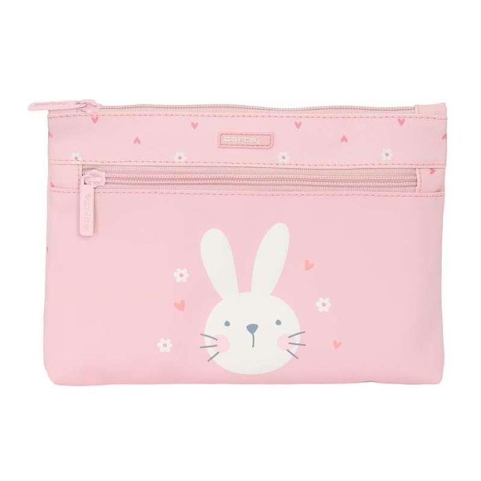 Estuche Escolar Safta Bunny Conejo Rosa 23 x 16 x 3 cm 0 Estuche Escolar Safta Bunny Conejo Rosa 23 x 16 x 3 cm 0