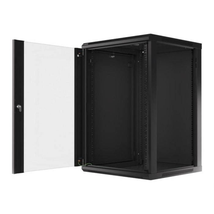 Lanberg WF01-6618-10B Armario Rack de Pared 18U Negro, Bastidor de Red para Montaje en Pared con 60 kg de Capacidad 1 Lanberg WF01-6618-10B Armario Rack de Pared 18U Negro, Bastidor de Red para Montaje en Pared con 60 kg de Capacidad 1