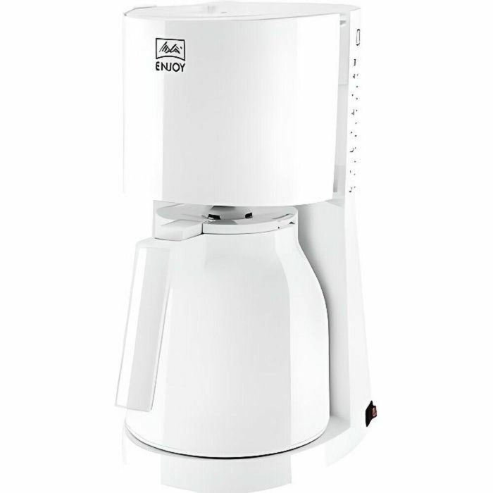 Melitta 1017-05 Cafetera de filtro Enjoy II Therm, jarra aislada, 10 tazas, 1000W, con parada automática, Blanco 0 Melitta 1017-05 Cafetera de filtro Enjoy II Therm, jarra aislada, 10 tazas, 1000W, con parada automática, Blanco 0