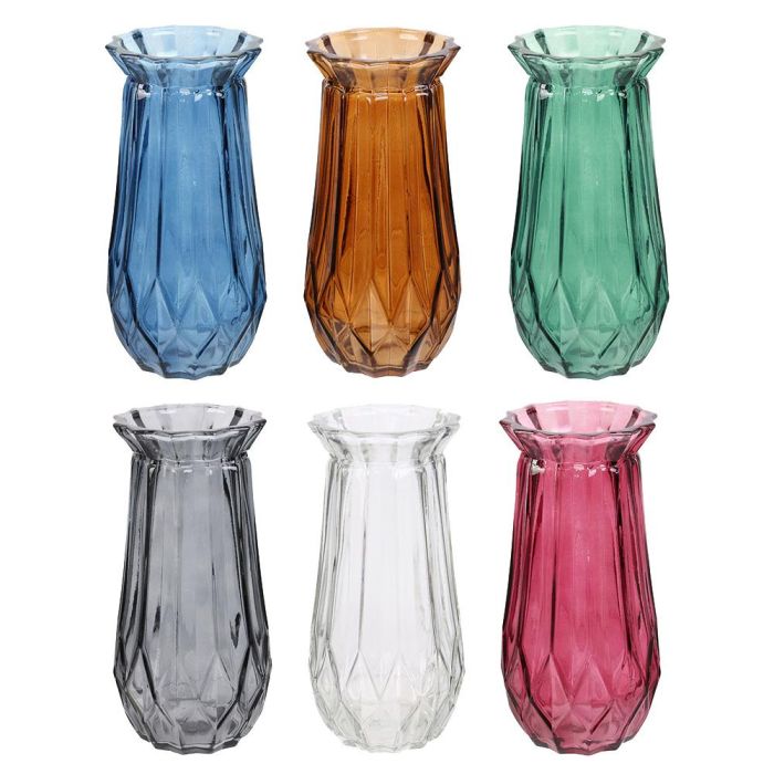 Home Deco Factory Jarrón Cristal Essentiel Vidrio/ Cristal Máquina 22,3 cm 2