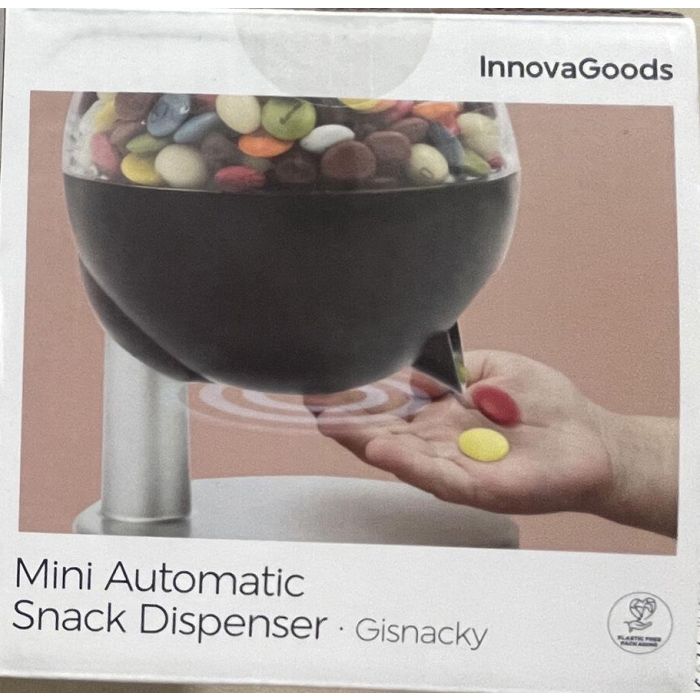 Mini Dispensador Automático de Caramelos y Frutos Secos InnovaGoods 8 Mini Dispensador Automático de Caramelos y Frutos Secos InnovaGoods 8