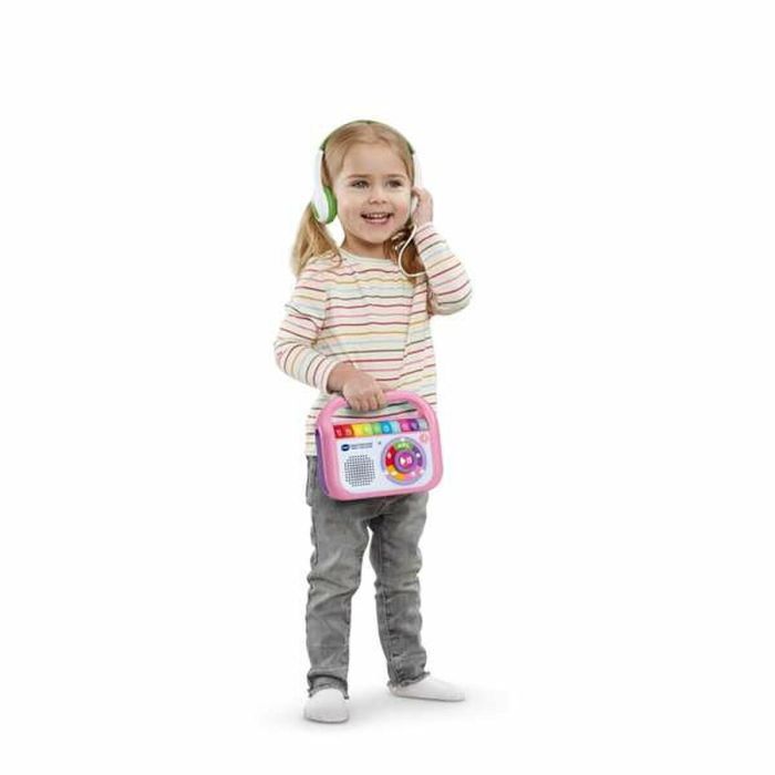 Reproductor musical graba, canta y baila rosa 14,8x17,5x6 cm 3 Reproductor musical graba, canta y baila rosa 14,8x17,5x6 cm 3