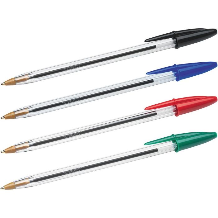 Boligrafo Bic Cristal Mega Tubo 16+4 Unidades Colores Surtidos 8 Azules - 5 Negros - 4 Rojos- 3 Verdes 2