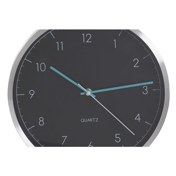 Reloj Pared Scandi DKD Home Decor Blanco Negro 4.3 x 30 x 30 cm (4 Unidades) 2