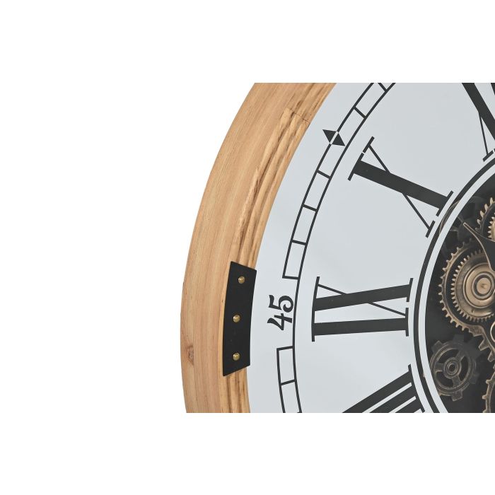 Reloj Pared Loft DKD Home Decor Plateado Natural 8.5 x 80 x 80 cm 1