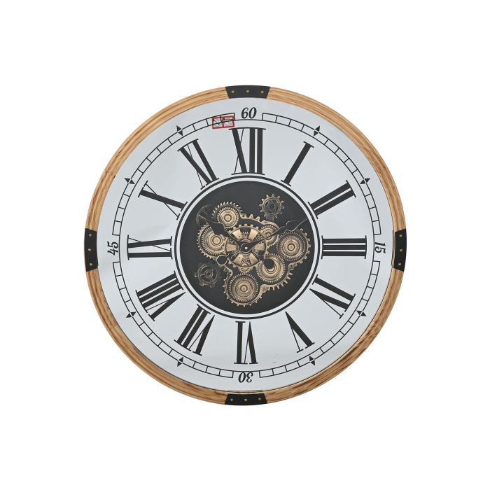 Reloj Pared Loft DKD Home Decor Plateado Natural 8.5 x 80 x 80 cm