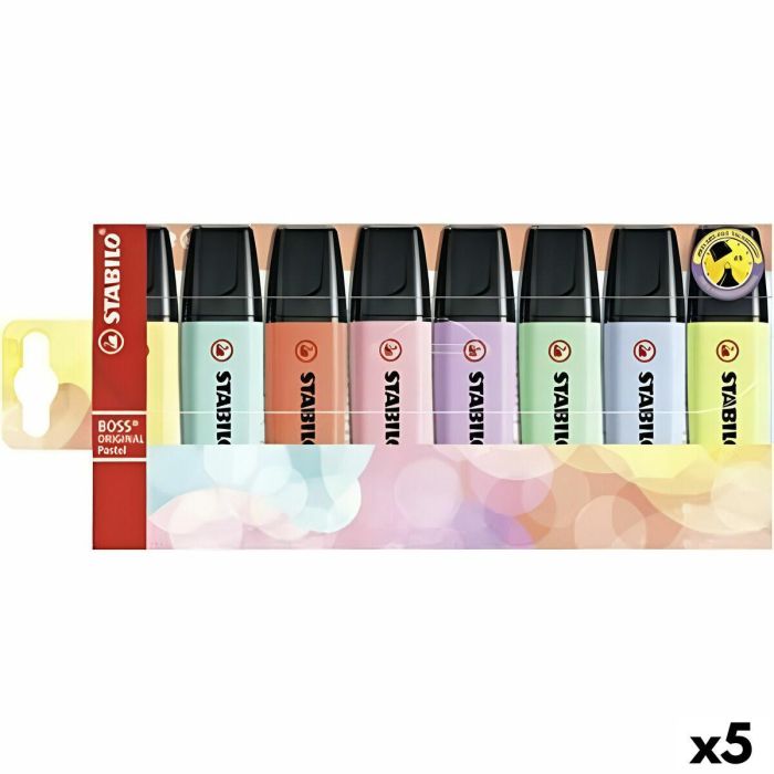 Set de Marcadores Fluorescentes Stabilo Boss Multicolor (5 Unidades) Set de Marcadores Fluorescentes Stabilo Boss Multicolor (5 Unidades)