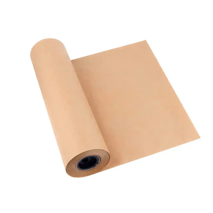 Liderpapel Papel Kraft Marrón Bobina 1m x 714m para Embalaje, Peso 50kg 3