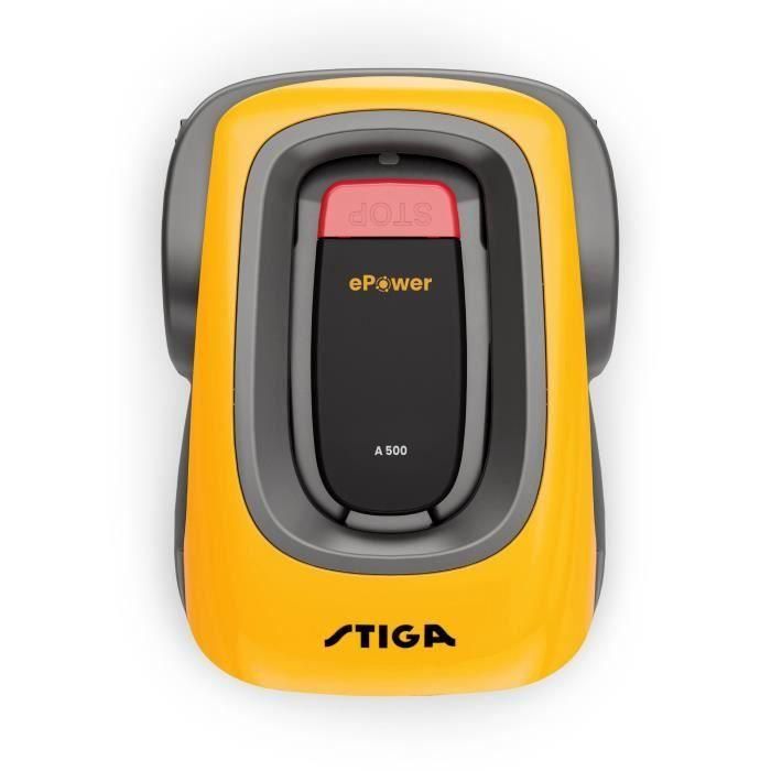 Stiga STI1727828585408 Robot Cortacésped Autónomo A500 para Superficies hasta 500m², con Tecnología GPS y Pendientes del 45% 1