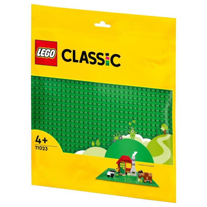 LEGO Classic Base Verde, Juego Construcción, 4+ Años, 1 Pieza, Plástico, Multicolor