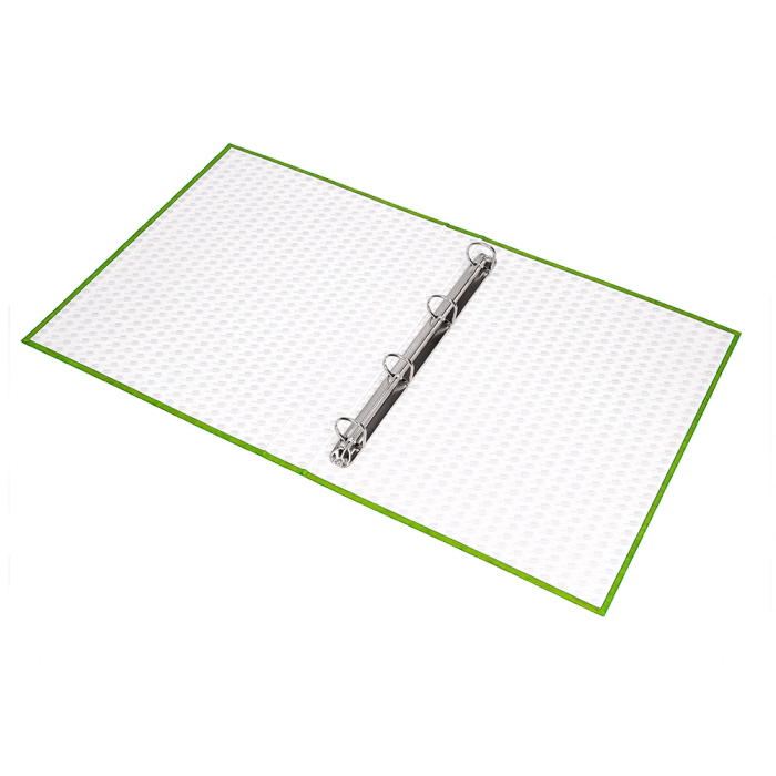 Liderpapel Carpeta 4 anillas 25mm folio cartón forrado verde frosty 7