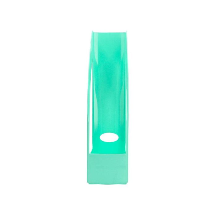 Revistero Plastico Q-Connect Color Menta 320x250x80 mm 5