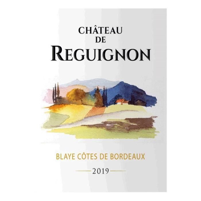 Château de Reguignon 2019 Blaye Côtes de Bordeaux - Vino tinto de Burdeos 1