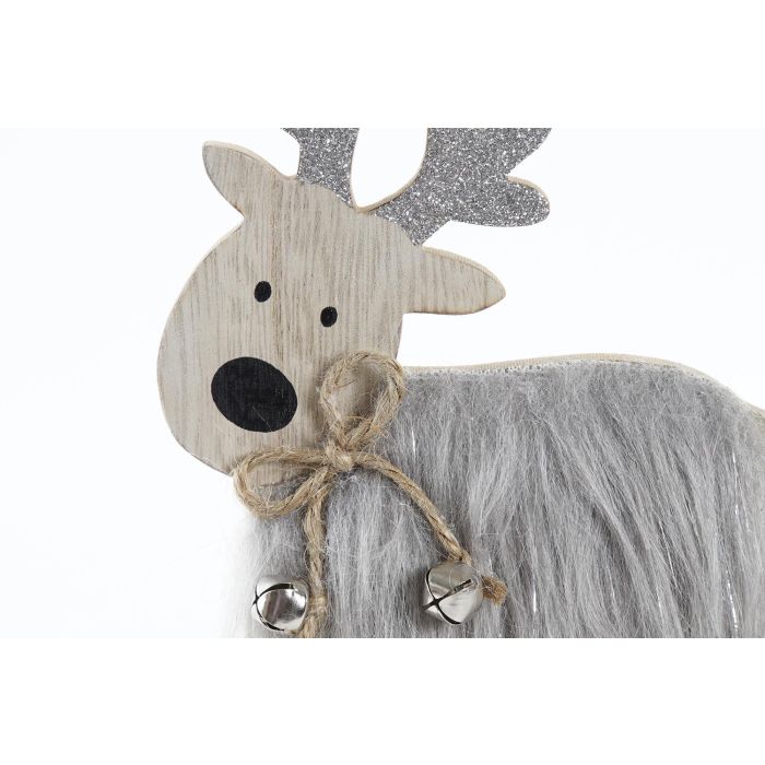 DKD Home Decor Figura Decorativa Navideña Alpina Reno de Mdf y Poliéster Gris Rojo, Surtido, 12 Unidades, 4x17.5x12cm 1 DKD Home Decor Figura Decorativa Navideña Alpina Reno de Mdf y Poliéster Gris Rojo, Surtido, 12 Unidades, 4x17.5x12cm 1