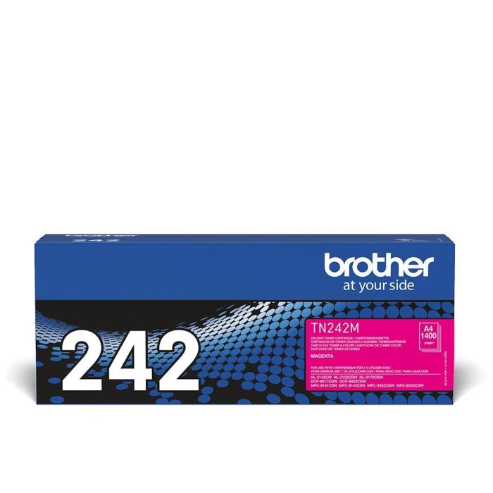 Brother TN-242M Tóner Magenta 1.400 Páginas ISO/IEC 19798 0 Brother TN-242M Tóner Magenta 1.400 Páginas ISO/IEC 19798 0