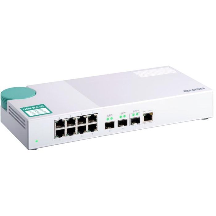 QNAP QSW-308-1C Switch Ethernet No Administrado con 8 Puertos Gigabit y 2 Ranuras SFP+ 10G 7 QNAP QSW-308-1C Switch Ethernet No Administrado con 8 Puertos Gigabit y 2 Ranuras SFP+ 10G 7