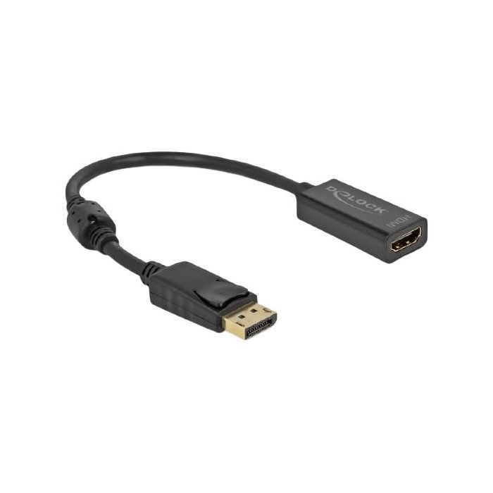 DELOCK Adapter DisplayPort 1.2 Stecker zu HDMI Buchse 4K Passiv schwarz 0 DELOCK Adapter DisplayPort 1.2 Stecker zu HDMI Buchse 4K Passiv schwarz 0