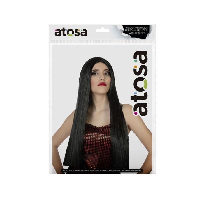Peluca Larga Lisa Morena De 60 cm Y 120 gr, Para Looks Intensos, Halloween, Cosplay O Espectáculos Peluca Larga Lisa Morena De 60 cm Y 120 gr, Para Looks Intensos, Halloween, Cosplay O Espectáculos