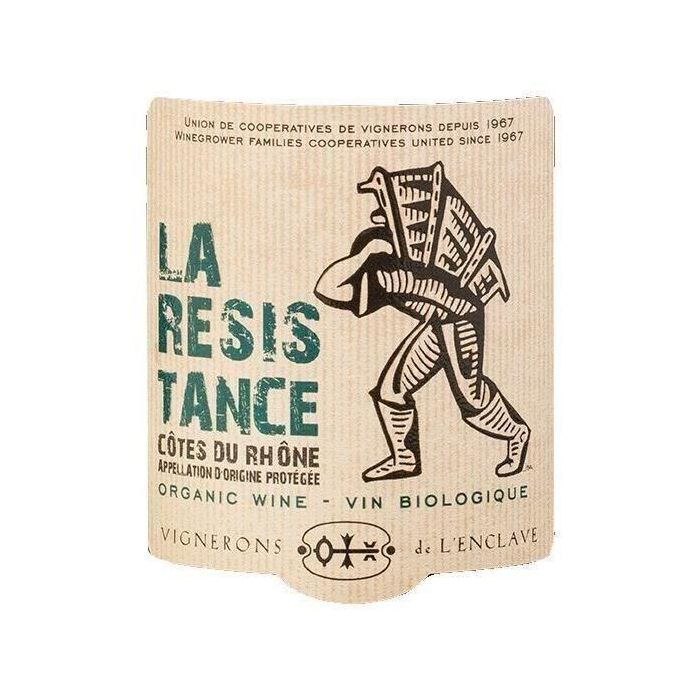 BIB 3L La Résistance Vignerons de l'Enclave Côtes du Rhône - Vino rosado del Valle del Ródano - Ecológico 1