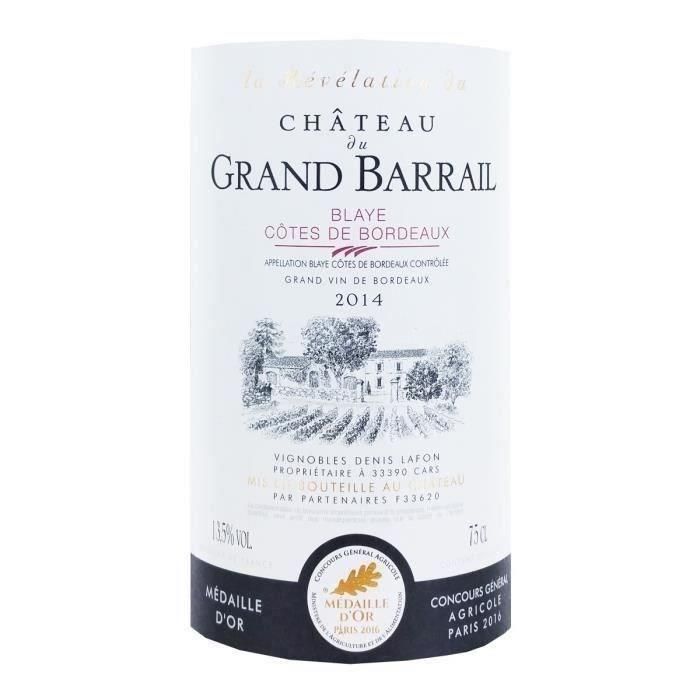 Château Grand Barrail 2014 Blaye - Vino tinto de Burdeos 1