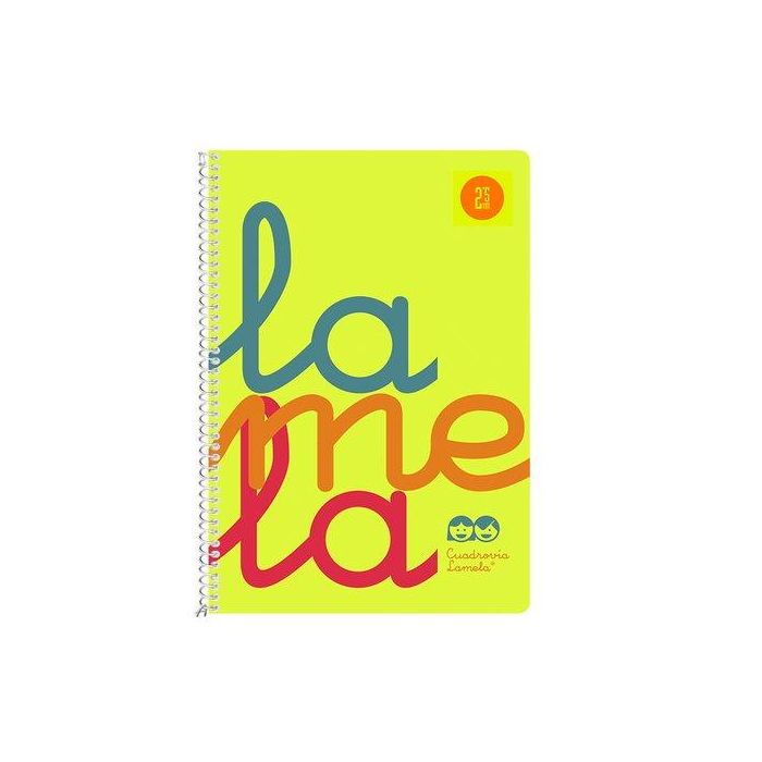 Lamela Bloc Tapa Polipropileno 4º 80H Cuadrovia 2,5 Mm Amarillo 5 unidades