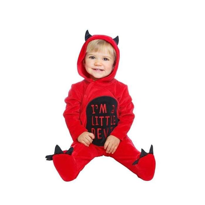My Other Me Disfraz Bebé Diablillo Mono con Capucha Algodón Talla 0-6 meses 0 My Other Me Disfraz Bebé Diablillo Mono con Capucha Algodón Talla 0-6 meses 0