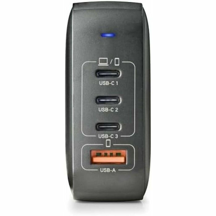 NGS Cargador Portátil BUD165W GaN 165W 3xUSB-C + 1xUSB-A Automático Voltaje 5-21V 8