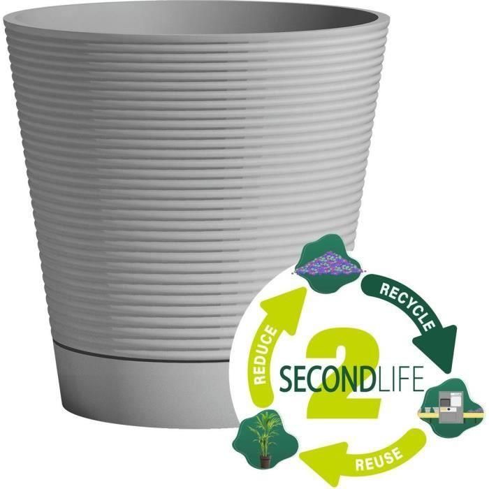 Maceta de reserva de agua - GARDEN ID - Green Care Sense Azul-Gris 40 cm - Garantía 10 años - 100% reciclado 1 Maceta de reserva de agua - GARDEN ID - Green Care Sense Azul-Gris 40 cm - Garantía 10 años - 100% reciclado 1