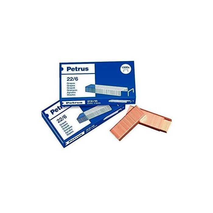 Petrus Grapas 22-6 Cobreadas -Caja De 1000- Petrus Grapas 22-6 Cobreadas -Caja De 1000-