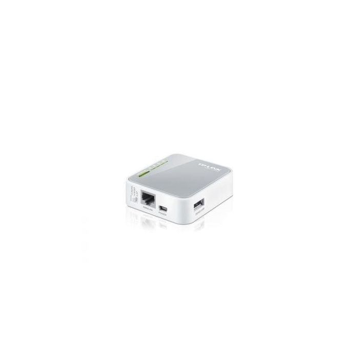 TP-Link TL-MR3020 Router Inalámbrico Portátil 3G/4G 150Mbps 2.4GHz WiFi 802.11n/g/b 3 Modos (Router, AP, Cliente WISP) 2