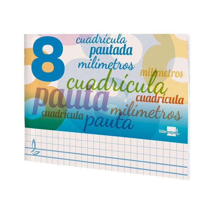 Libreta Liderpapel Pautaguia Tapa Cartoncillo 32 Hojas Din A5 Cuadriculado Pautado 8 mm Apaisada 70 gr 3