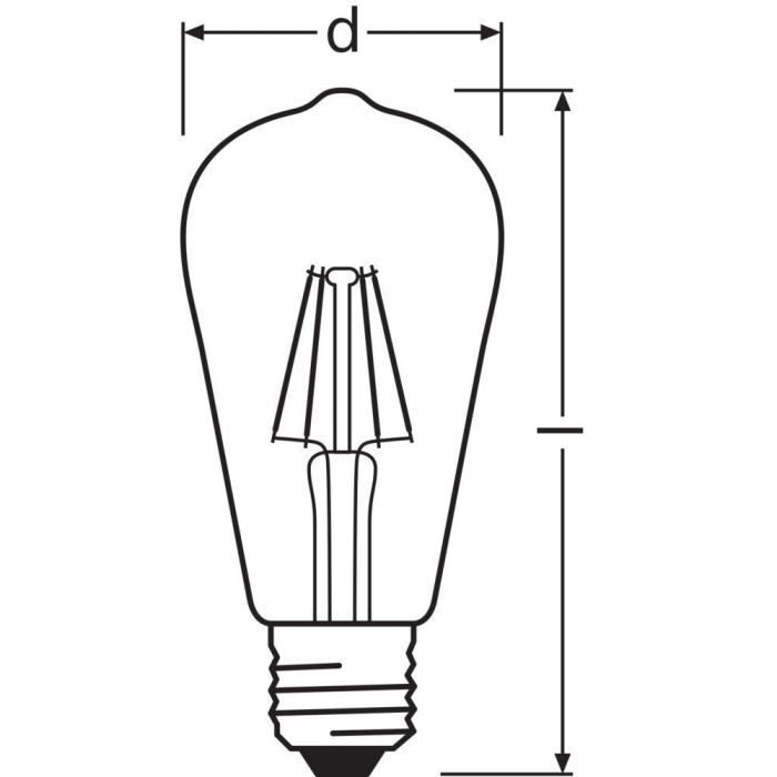 [LVE-4099854062322] Ledvance/Osram Bombilla LED "Classic" E27 5,8W 806Lm 2700K 300º IP20 Regulable 1