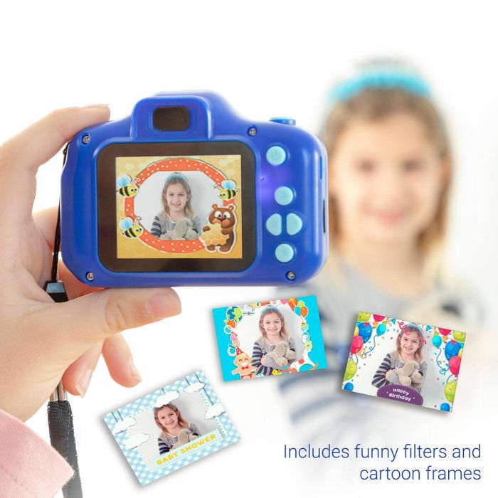 Cámara Digital Infantil Recargable con Juegos Kiddak InnovaGoods 12 Cámara Digital Infantil Recargable con Juegos Kiddak InnovaGoods 12