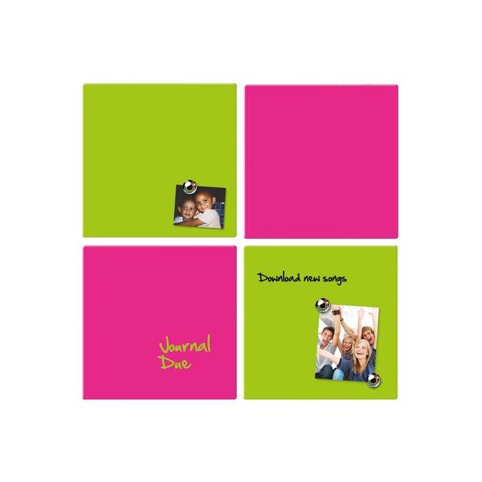 Pizarra Hogar Magnetica Nobo 36X36 Cm Rosa 3