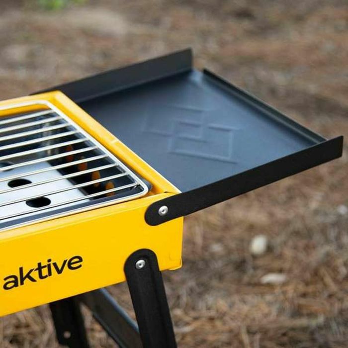 Barbacoa Portátil Aktive Acero 89 x 32 x 22 cm Amarillo 9 Barbacoa Portátil Aktive Acero 89 x 32 x 22 cm Amarillo 9