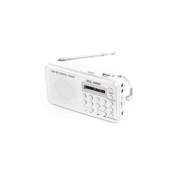 Radio Digital Fm Lector Mp3 Y Usb Batería Recargable ELBE RF-49-USB 4