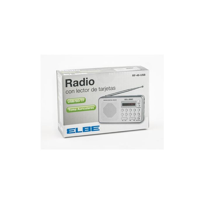 Radio Digital Fm Lector Mp3 Y Usb Batería Recargable ELBE RF-49-USB 7