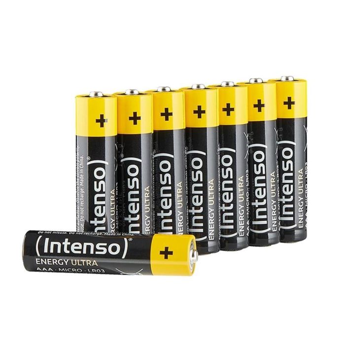 Intenso 7501511 Pila Alcalina AAA LR03 1.5V Pack 100 Unidades, Larga Duración Sin Mercurio