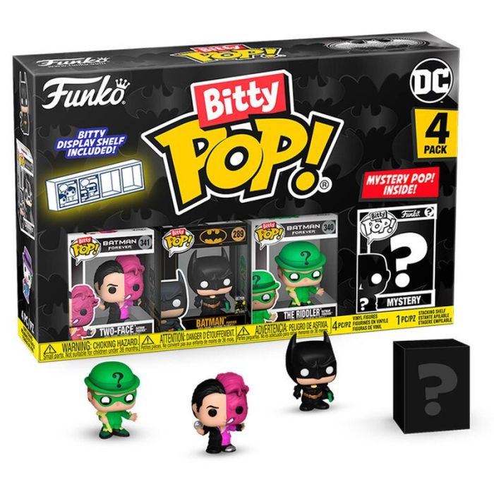 FUNKO Bitty POP! DC Comics Batman 85th Anniversary Paquete de 4 figuras, incluye Two-Face
