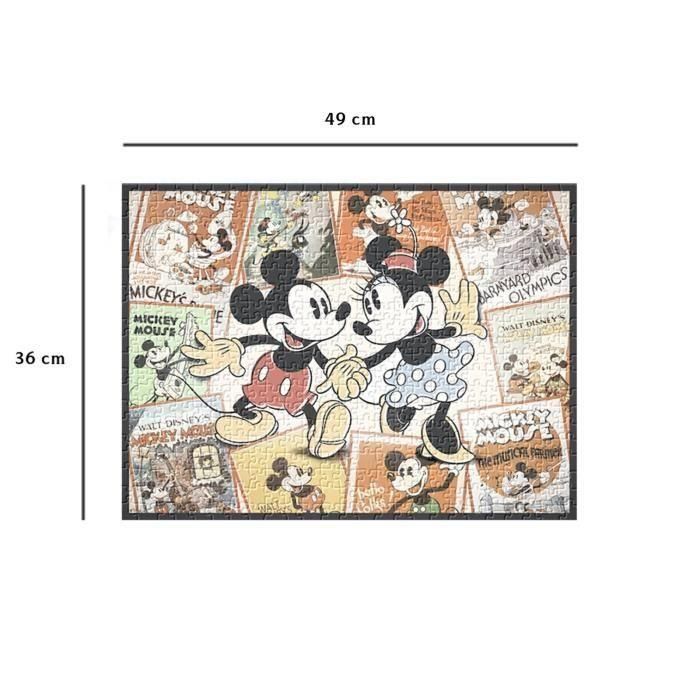 Nathan - Puzzle de 500 piezas - Mickey/Disney Memories - Adultos y niños a partir de 12 años - Puzzle de calidad premium - 12000969 4 Nathan - Puzzle de 500 piezas - Mickey/Disney Memories - Adultos y niños a partir de 12 años - Puzzle de calidad premium - 12000969 4