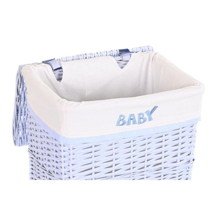 Cesta Ropa Baby DKD Home Decor Azul Celeste 34 x 56 x 44 cm Set de 5 4