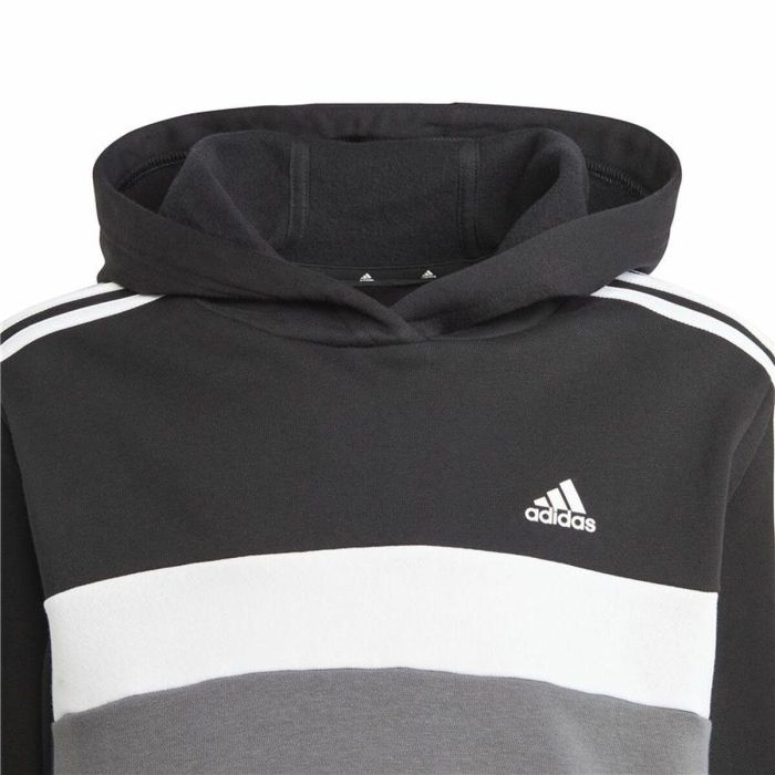 Chándal Mujer Adidas Tiberio 3- Stripes Colorblock Negro Gris 2 Chándal Mujer Adidas Tiberio 3- Stripes Colorblock Negro Gris 2