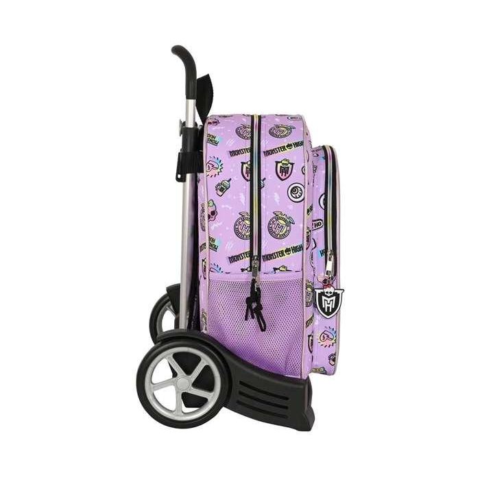 Mochila Escolar con Ruedas Monster High Best boos Lila 33 x 42 x 14 cm