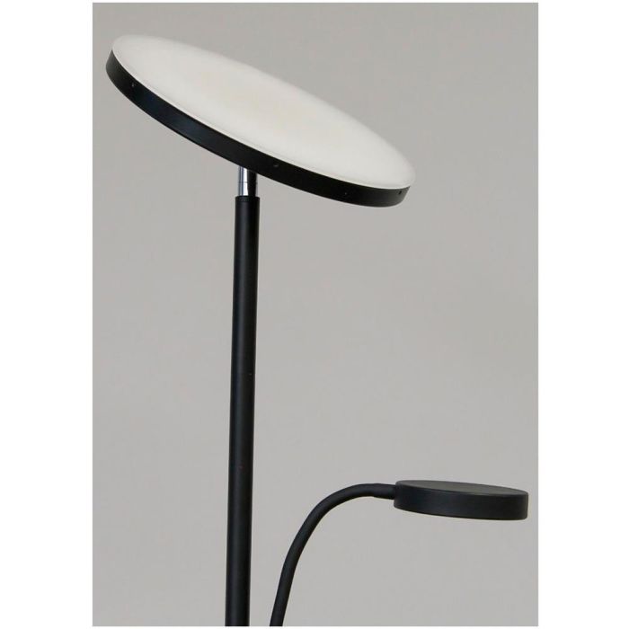 Lámpara de pie led dencel, 30+6 W, 3cct dim 3000 lm, negra, ø25 x 175 cm 2